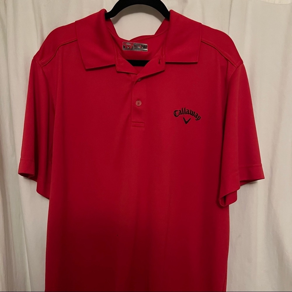 Red Callaway Mens Golf Shirt - XL